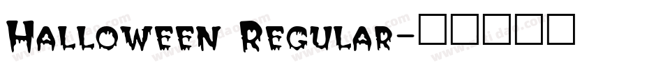 Halloween Regular字体转换